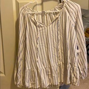Striped long sleeve shirt